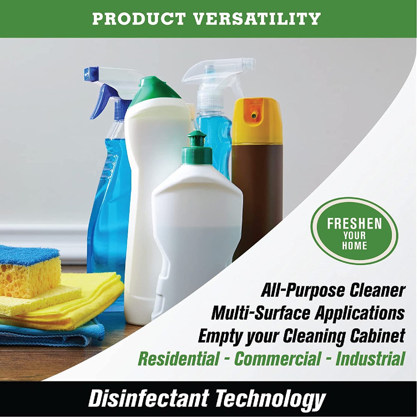 Hospital-Grade Disinfectant, Odor Neutralizer, and Multi-Surface Cleaner, 1 Gallon