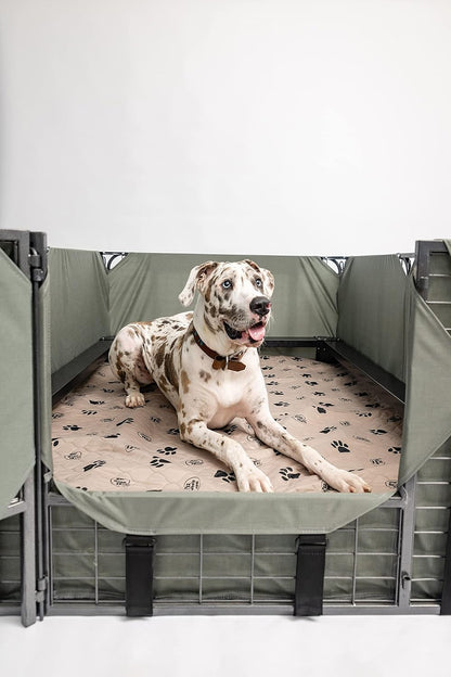 Reusable Washable Dog Pee Pads - Waterproof Potty Training and Whelping Mats, 36x48 Inch, Set of 2 with Rounded Corners